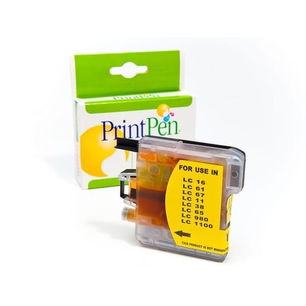 BROTHER LC-38,61,65,67,980,1100 Yellow Yüksek Kapasite (13,0ml.)