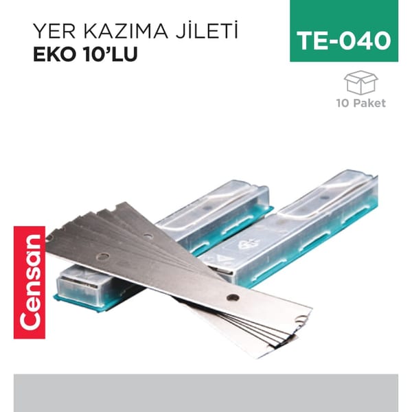 Yer Kazıma Jileti Eko 10'lu (YJ389)