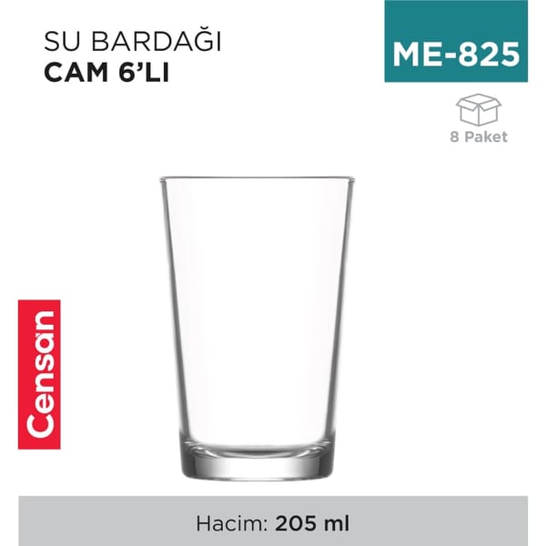 SU Bardağı 6'lı Lara 205 CC Lav (22010)