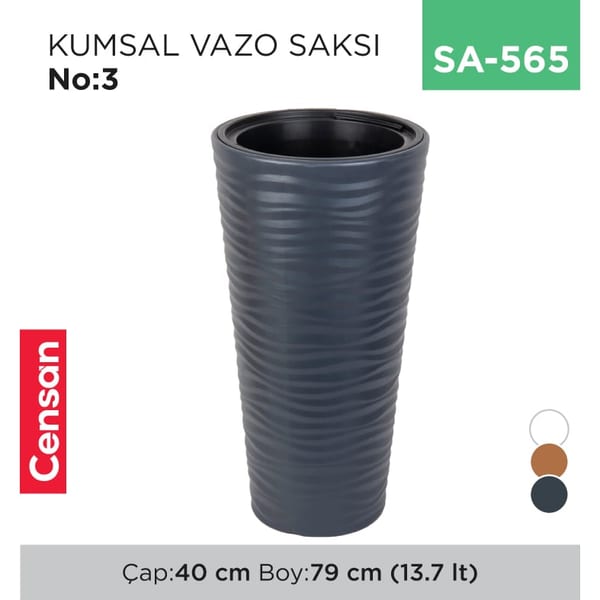 Kumsal Vazo Saksı NO:3