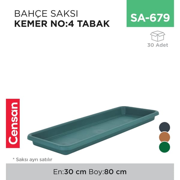 Bahçe Saksı Kemer NO:4 Tabak (KBS4)