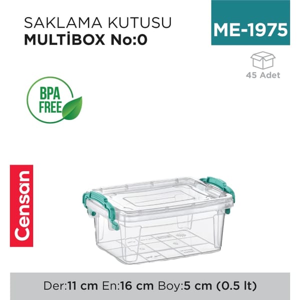 Saklama Kutusu M.box NO:0 (0.5 lt) (E-499)