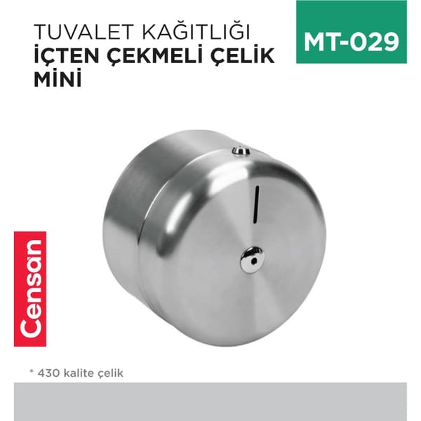 Tuvalet Kağıtlığı İçten Çekmeli Çelik Mini (7304)