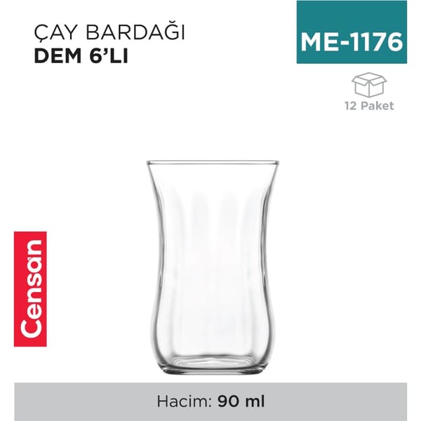Çay Bardağı 6'lı Dem Lav (30011)