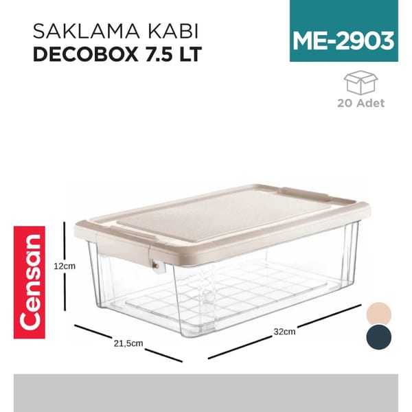 Saklama Kabı Decobox 7.5 L (2956)