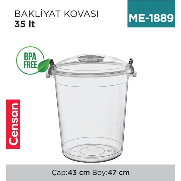 Bakliyat Kovası 35 lt (E-579)