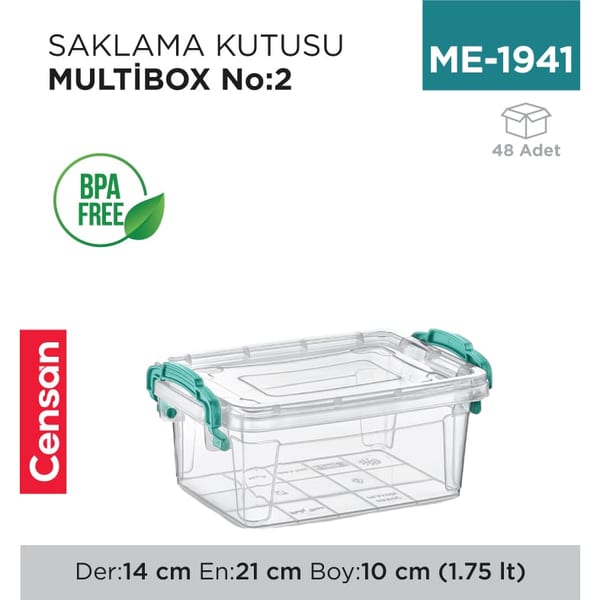 Saklama Kutusu M.box NO:2 (1.75 lt) (E-501)