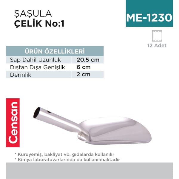 Şaşula Metal NO:1 (20.5 cm) (SSL-1)