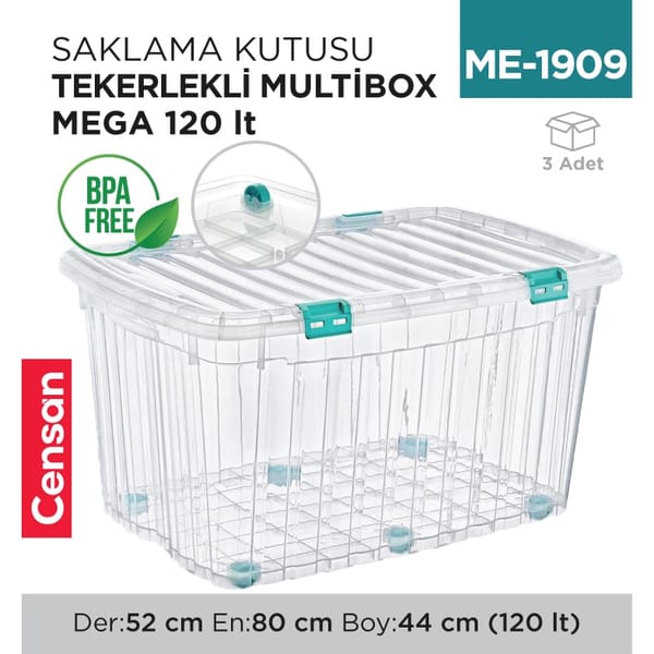 Saklama Kutusu M.box Mega 120 lt (E-522)