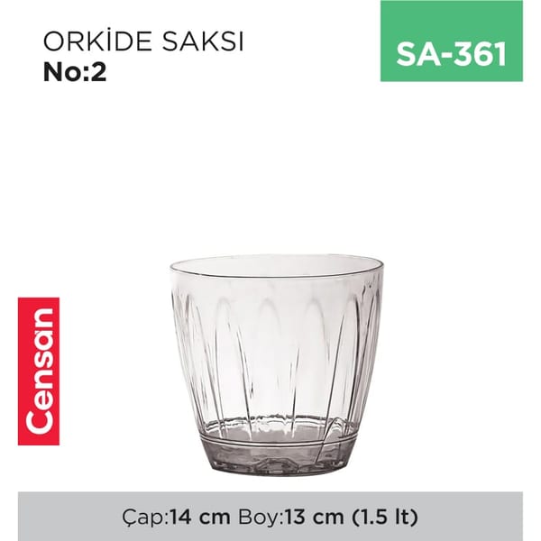 Orkide Saksı NO:2 (1.5 lt) (OR02)