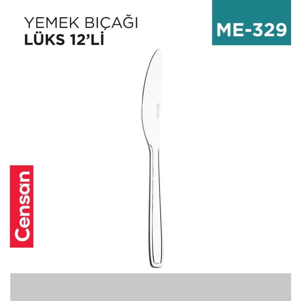 Yemek Bıçağı Lüks 12'li (Lokanta)