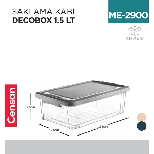 Saklama Kabı Decobox 1.5 L (2953)