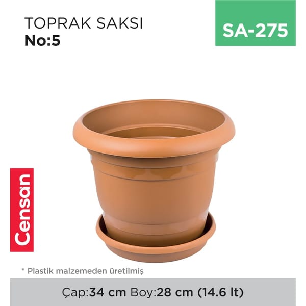 Toprak Saksı NO:5 (14.6 lt)