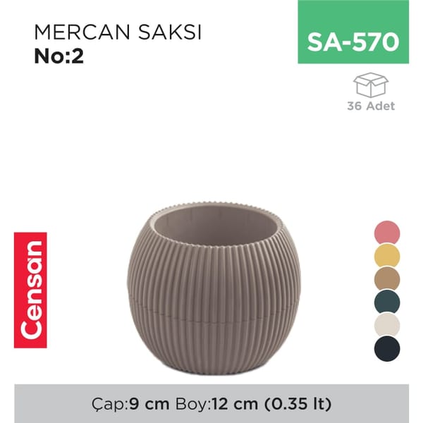 Mercan Saksı NO:2 (0.35 lt) (KRS-362)