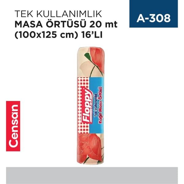 Tek Kullanımlık Masa Örtüsü 20 mt (100x125) 16'lı