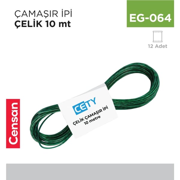Çamaşır İpi Çelik 10 mt