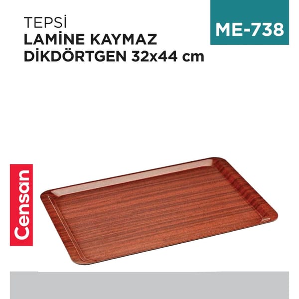 Tepsi Lamine Kaymaz 32 cmx44 cm
