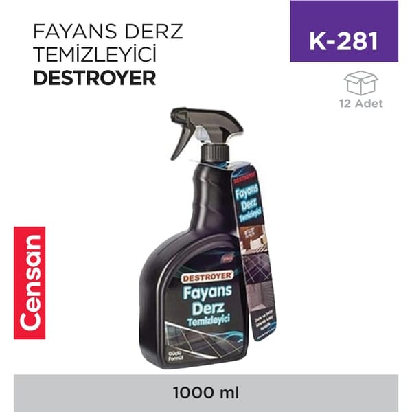Fayans Derz Temizleyici Destroyer 750 ml