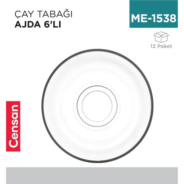 Çay Tabağı Ajda-Kare 6'lı (54251-54261-268F)