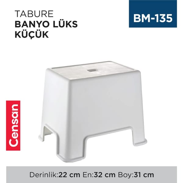 Tabure Banyo Lüks Küçük (Çelik Ayna) (128)