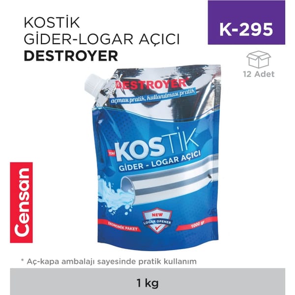 Kostik Gider-Logar Açıcı Destroyer 1 kg