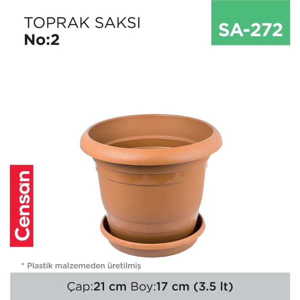 Toprak Saksı NO:2 (3.5 lt)